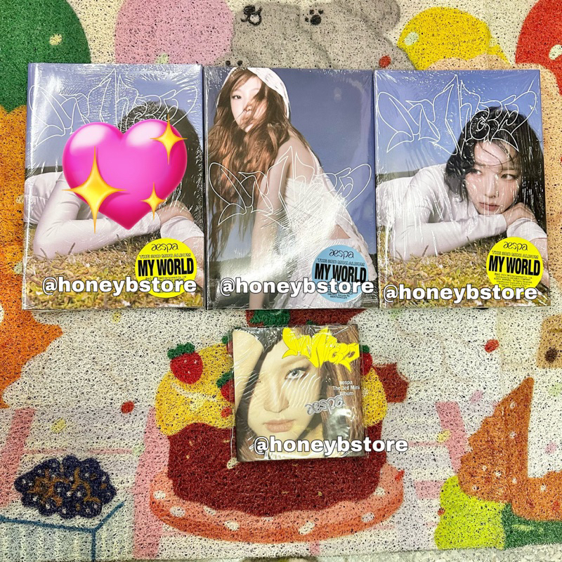 [พร้อมส่ง🇰🇷] ไม่แกะ Aespa - My World the 3rd mini album (intro ver./poster ver./Smini ver.)