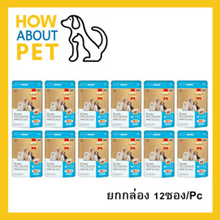 อาหารลูกสุนัข หย่านม Smartheat Gold Puppy Pro-Growth 80ก. (12ซอง/ยกกล่อง) Smartheart Gold Puppy Pro-Growth Wet Puppy Foo