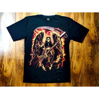 เสื้อยืด T-Shirt  สกรีนหน้า-หลัง ป้าย เสื้อเรืองแสง Size L