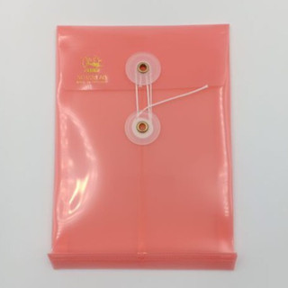 ซองพลาสติกผูกเชือกขยายข้าง FLAMINGO 936A6 ขนาด A6 (12.5 x 17.5 ซม.) แนวตั้ง