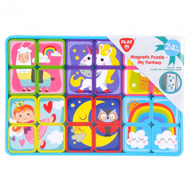 Playgotoys ของเล่นเสริมพัฒนาการ  จิ๊กซอว์แม่เหล็ก-โลกแฟนตาซี(90363)