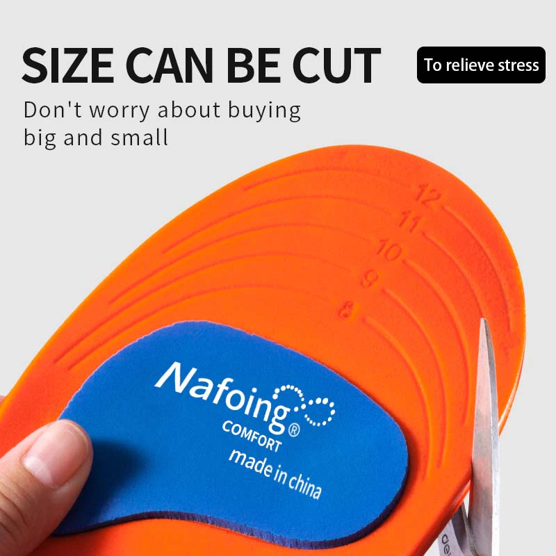 แผ่นเสริมรองเท้า ซัพพอร์ตแรงกระแทก กระชับปกป้อง ระบายอากาศได้ดี Orthopedic Gel Insoles Pain Relief Pads