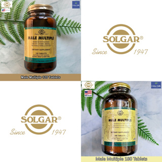 วิตามินและแร่ธาตุรวม ผสมสมุนไพร สำหรับผู้ชาย Male Multiple 120 or 180 Tablets - Solgar วิตามิน 44 ชนิด