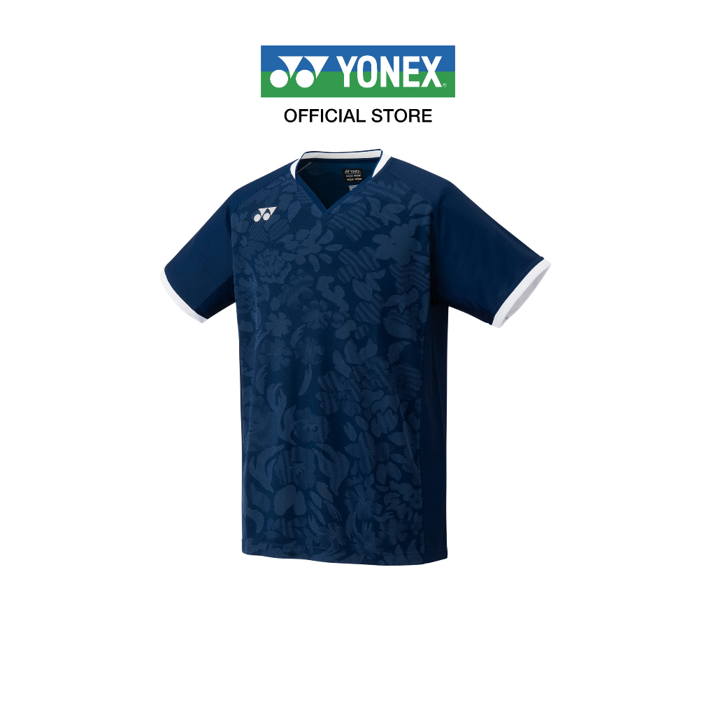 YONEX MEN'S CREW NECK SHIRT 10502 เสื้อคอวี ผ้า Polyester มาพร้อมเทคโนโลยี Very Cool Dry เย็นสบายแห้