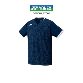 YONEX MENS CREW NECK SHIRT 10502 เสื้อคอวี ผ้า Polyester มาพร้อมเทคโนโลยี Very Cool Dry เย็นสบายแห้งเร็วสัมผัสเนียนนุ่ม