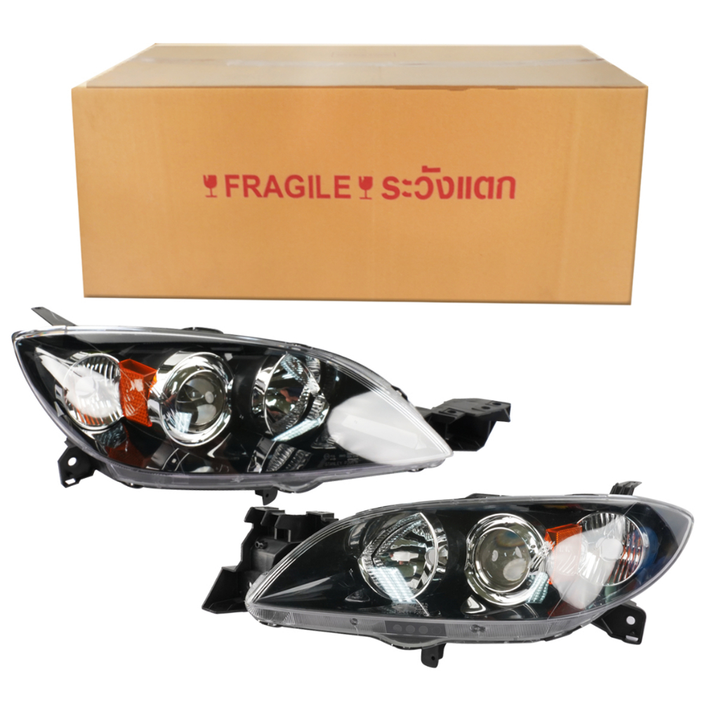 ไฟหน้า MAZDA3/04-06(5D) แท้ห้าง💯 ขวา/ซ้าย ไม่มีหลอด(BR0H-51-0K0T00/BR0H-51-0L0T00) 1.6,2.0[64500799]