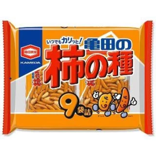 Kameda Kaki Seed ข้าวพองรวมถั่วลิสง รส ออริจินัล1ห่อมี6ซอง ขนาด180 g 亀田製菓 柿の種6袋詰180g