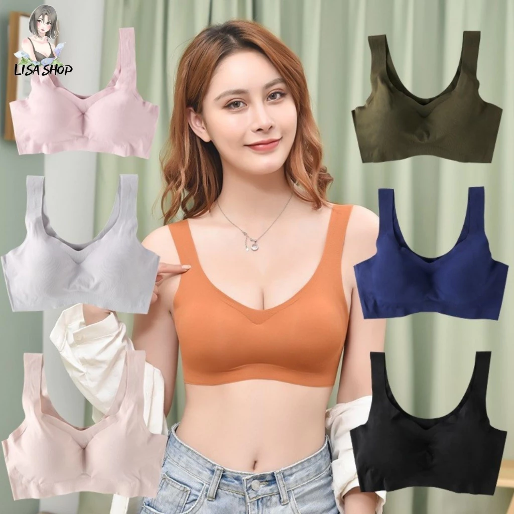 บราเสื้อใน ทรงครอปใส่น่ารัก เก็บเนื้อข้าง เนื้อผ้านิ่มใส่สบาย ราคาถูก E33
