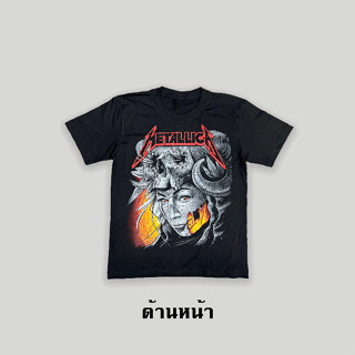 เสื้อยืดแขนสั้นวงร็อค (Metallica)