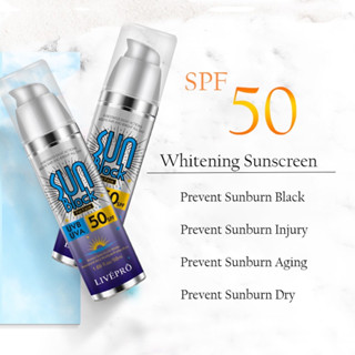 กันแดด ไวท์เทนนิ่ง ให้ความชุ่มชื้น ไม่เหนียวเหนอะหนะ กันน้ํา ติดทนนาน SPF60PA+++