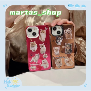 ❤️ส่งของขวัญ❤️ เคสไอโฟน 11 12 13 14 Pro Max แมว สไตล์คู่รัก ลูกสุนัข ความคิดสร้างสรรค์ Case for iPhone สาวน่ารักหัวใจ