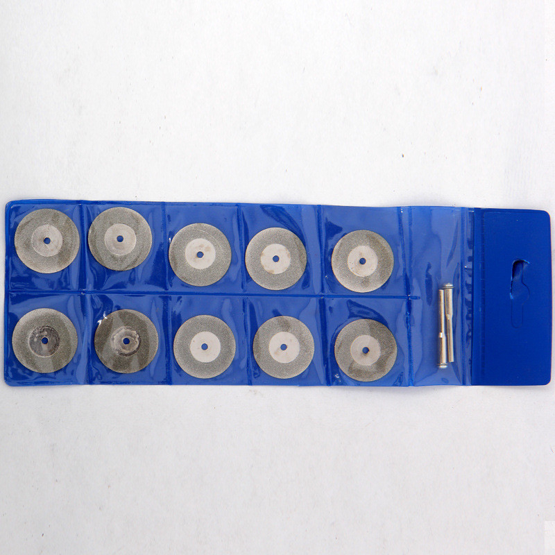 ใบเจียร์เพชร ใบตัดเพชร แกน 3 มม. (ชุด 10 ชิ้น) ขนาด 20 มม. / 30 มม. / 40 มม. / 50 มม. / 60 มม. - รูปที่ 2