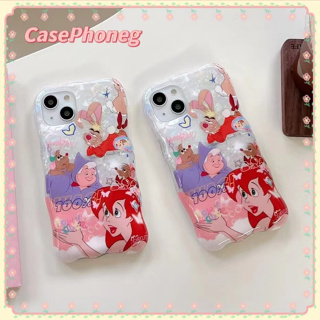 🍑CasePhoneg🍑ป้องกันการหล่น ขอบเต็ม iPhone 11 14 pro max สโนวไวท์ การ์ตูน ความคิดสร้างสรรค์ case for iPhone 12 13