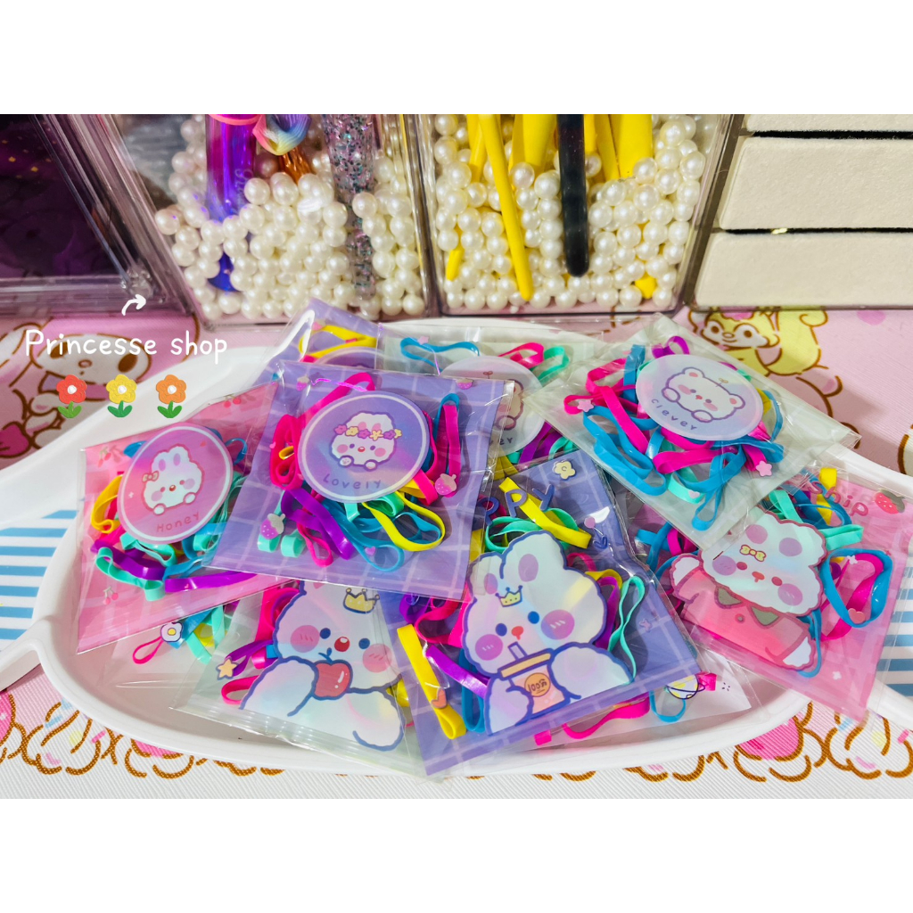 ของแถมลูกค้ายางมัดผมซองละ 1 บาท ขั้นต่ำ5 ชิ้น ขึ้นไป ของเเถมน่ารัก ถูก มีสต๊อก พร้อมส่งในไทย มี 5 เฉดสีให้เลือก #maymilk
