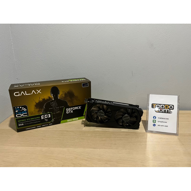 Galax Geforce GTX1660 Super 6 GB OC 1-Click (สินค้ามือสอง/มีประกันศูนย์)