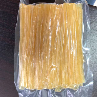 เส้นหนึบสุกี้จีนมันม่วง หนานุ่มเคี้ยวหนึบอร่อย ติดทอปรายการโชว์กินอาหาร (180 g)เส้นมันเทศ เส้นแบนใหญ่ เหนียว นุ่ม หนึบ