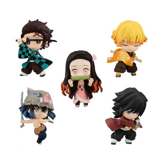 Bandai (ครบ Set 5 กล่อง) Chibi Masters Demon Slayer 4549660562078 (Plastic Model)