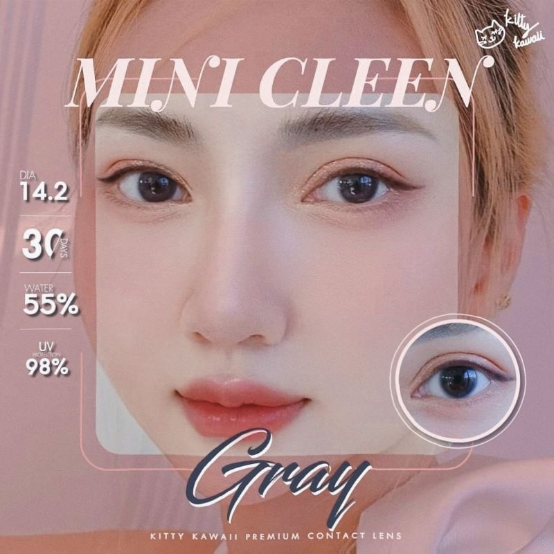 คอนแทคเลนส์ รุ่น Mini Cleen/Clean  สีเทา/ตาล Gray/Brown มีค่าสายตา (0.00)-(-10.00) - รูปที่ 6
