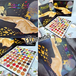 H.2307 Beautitul Hudabeauty Story 80 colors eyeshadow palette น้องกวางทอง พาเลทตา สีสันสดใส เม็ดสีเเน่น สีคมชัด)