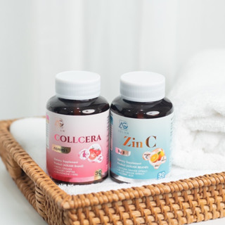 ซินซี zinc ลดสิว&amp; คอลเซร่า  ราคาต่อ1 กระปุก #ซินซี #คอลเซร่า