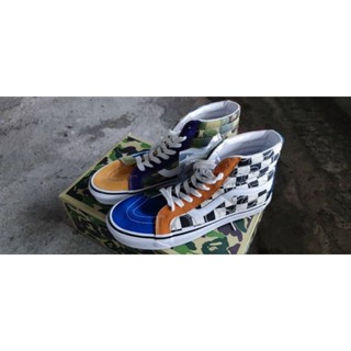 A BATHING APE x Vans Sk8-Hi Camouflage Two Tone ใหม่แท้