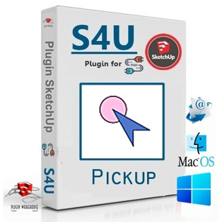 [E48] S4U Pickup 2.1.0 ( ปลั๊กอิน PickUp คัดลอก ขอบที่เลือกไปยังชิ้นงานที่ใช้งานอยู่ ) | Plugin for Sketchup 2017-2023