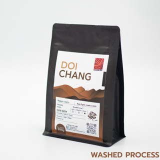 เมล็ดกาแฟคั่ว ดอยช้าง Washed Process AA คั่วเข้ม สุดพรีเมียม