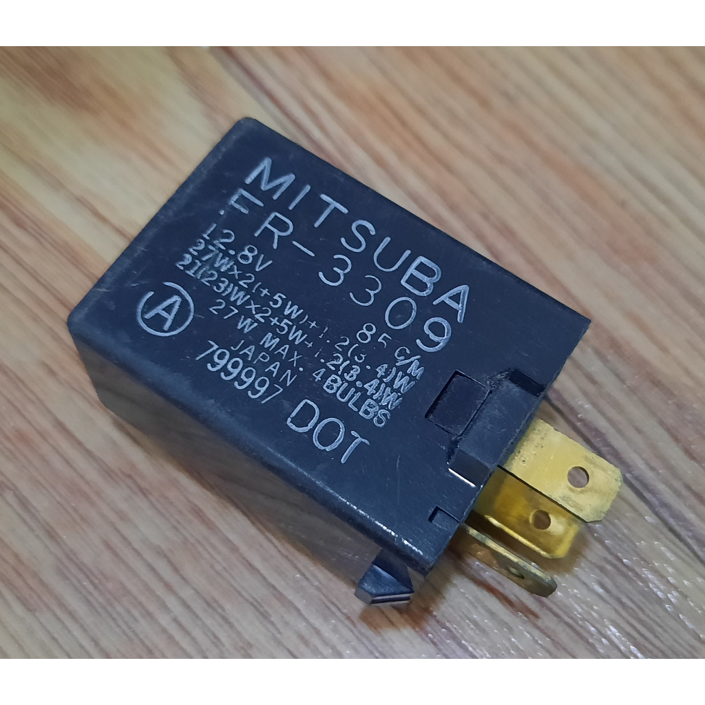 Flasher  FR-3309 Mitsuba Relay 3Pins รีเรย์ไฟเลี้ยว3ขาแท้ เชียงกง