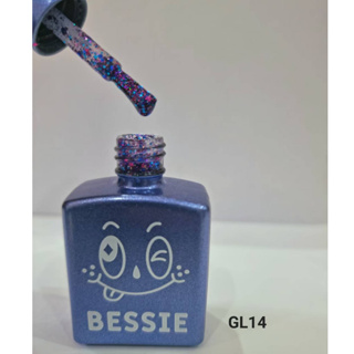 แยกขวดขาย สีเจลเกาหลี Glitter#GL14 เบสซี่ Bessie ของแท้นำเข้าจากเกาหลี🇰🇷พร้อมส่ง