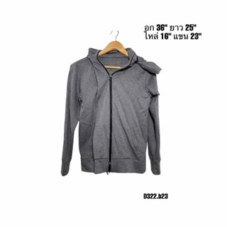 Hoodie jacket เสื้อแจ๊คเก็ตสีเอา ฮู๊ดถอดได้ซิปกันน้ำ อก 36 ยาว 25 D322.b23