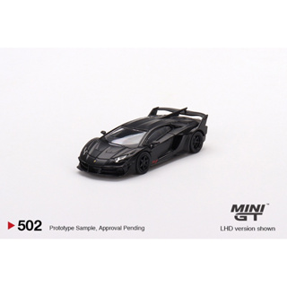 Mini Gt Lamborghini LB-Silhouette WORKS Aventador GT EVO Matte Black No.502 (Right-hand Steering) รถเหล็ก รถของเล่น