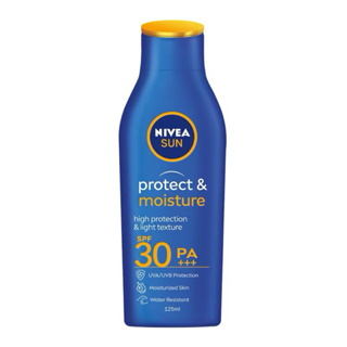 [ข้อเสนอดีที่สุด, ของแท้100%]NIVEA SUN protect&amp;moisture SPF30PA+++ นีเวียซัน โพรเท็ค แอนด์ มอยส์เจอร์ บอดี้ โลชั่น125มล.