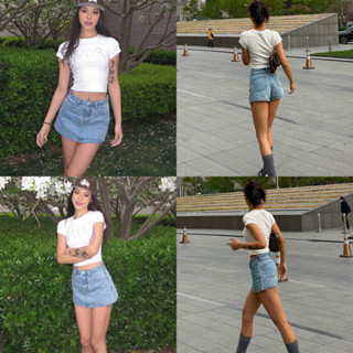 High Waisted Shorts Jeans กางเกงยีนส์ขาสั้นผญ กระโปรงเอวสูงสไตล์เกาหลี ใส่สบายและสวย