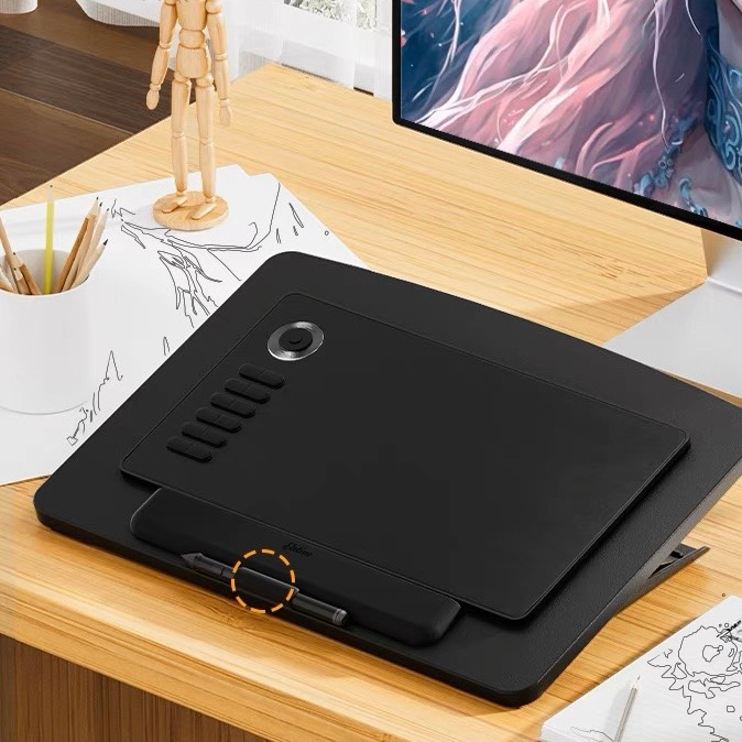 [ 𝐄𝐥𝐞𝐭𝐢𝐮𝐨 ] Pad Base รุ่น 3.1 แท่นวาง ipad สีดำ Upgrade ขนาดใหญ่ขึ้น ปรับระดับได้ ขาตั้งโต๊ะ