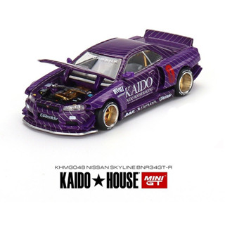 Kaido House x Mini GT Nissan Skyline GT-R (R34) Kaido Works V1 รถเหล็ก รถของเล่น