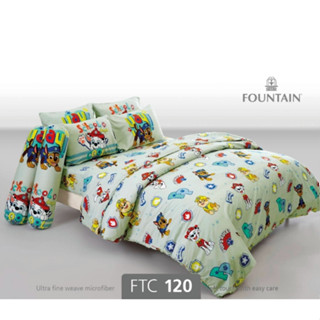 FOUNTAIN ชุดเครื่องนอน ผ้าปู+นวม ขนาด 6 ฟุต FTC120