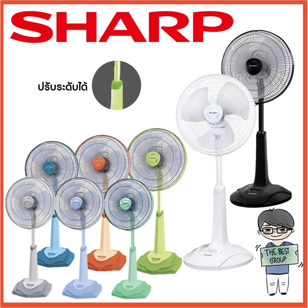SHARP พัดลมสไลด์ 16 นิ้วรุ่นใหม่ PJ-SL163,165 (ของแท้รับประกันศูนย์)