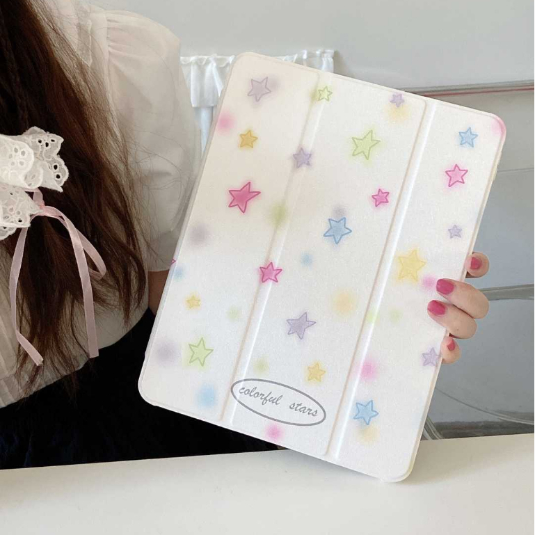 💫พร้อมส่ง💫เคสไอแพด อะคริลิค Gen9 10.2 Air5 ดาวหลากสี Gen10 Pro11 2024 เคสไอแพด ใส่ปากกาได Air4 Air6/7 Gen11 - รูปที่ 5