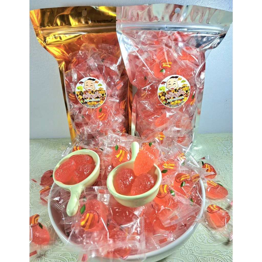 เยลลี่สตอเบอรี่ ขนาด 500 กรัม หวานหอมชื่นใจ หนุบหนึบเคี้ยวเพลิน