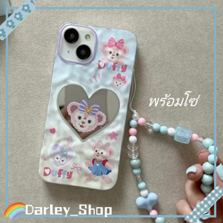 เคสไอโฟน iphone 11 14 Pro Max สาว น่ารัก ไฮโซ ริ้วรอย แบบกระจก พร้อมโซ่ ป้องกันการตก iphone 12 13 Pro Case for iPhone