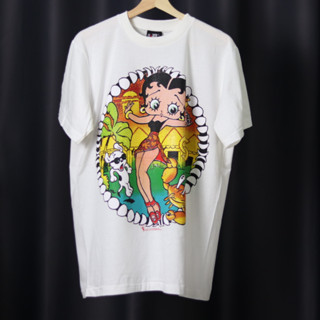 เสื้อยืดการ์ตูน เบ็ตตี้ บู๊พ (Betty Boop) สไตล์วินเทจ ผ้าฝอก (M/L/XL)