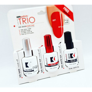 Gelfinity Soak-Off Trio Pack-Base, Matte and Top Gloss ชุดท็อปเจล เบสเจล ท็อปแม็ท 3 ชิ้น