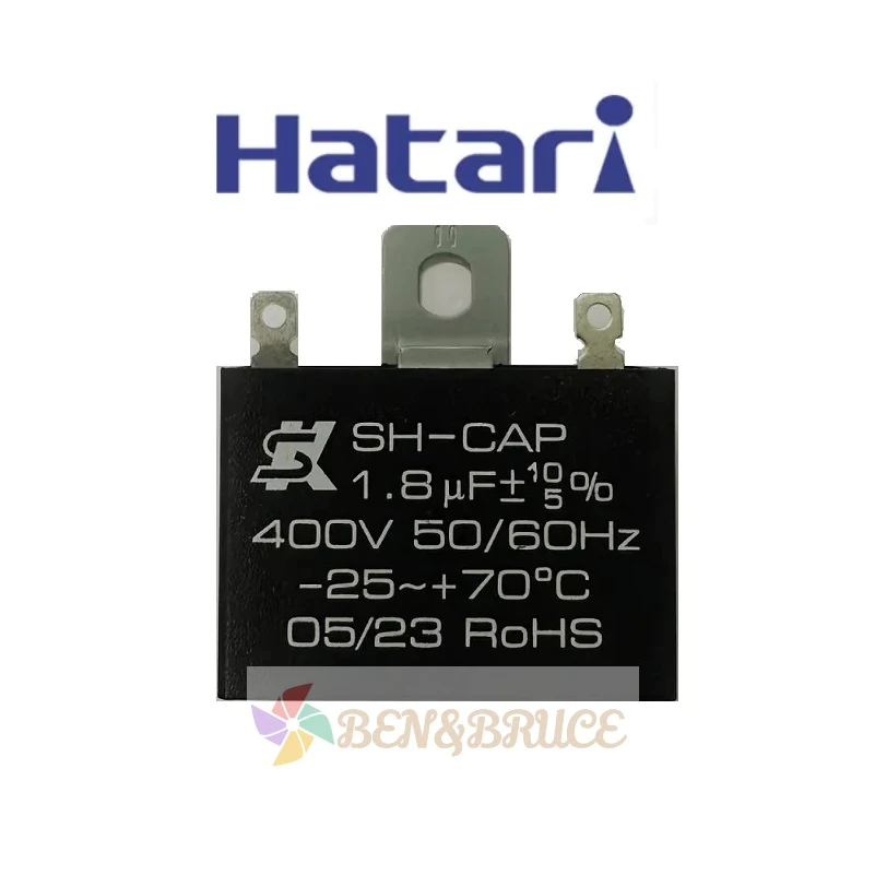 คาปาพัดลม คาปาซิเตอร์พัดลม ยี่ห้อ SK ของแท้ 100% 1.5uF/1.8uF ผลิตในไต้หวัน อะไหล่พัดลม HATARI thumbnail 9