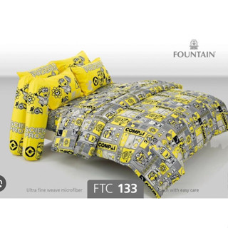 FOUNTAIN ชุดเครื่องนอน (ผ้าปู+นวม) ขนาด 3.5 ฟุต FTC133