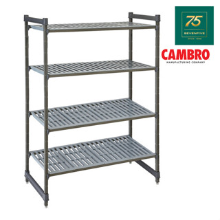 CAMBRO ชั้นวางของแบบนำไปประกอบเอง  แรควางของชุด4ชั้น Basics Plus Series CAM1-CBU18