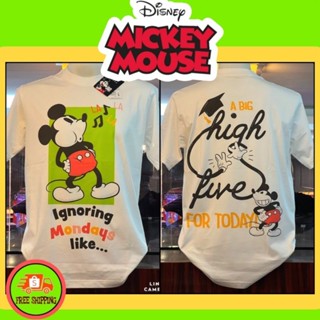 เสื้อDisney ลาย Mickey mouse สีขาว ( MKX-060 )