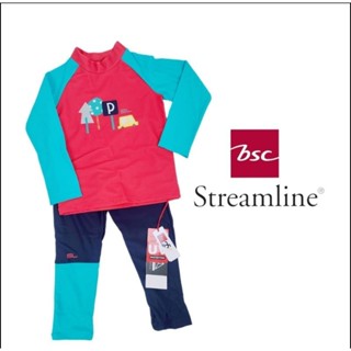 ชุดว่ายน้ำเด็ก Streamline ลดราคาเยอะมาก(เสื้อ+กางเกง) กัน UV