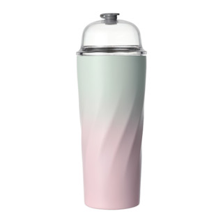 MINISO แก้ว แก้วเก็บความเย็น Gradient Series Ice-cream Shaped Steel Tumbler with Straw ขนาด 600mL