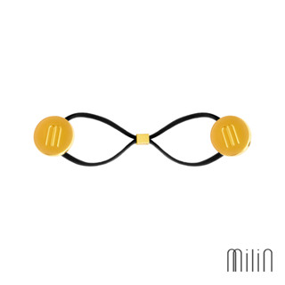 [MILIN] Spruce M logo buttons elastic Hair band ยางรัดผมทรงกระดุมปั๊ม M โลโก้