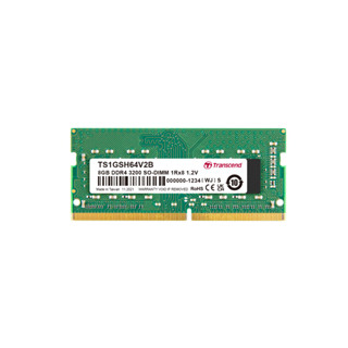 Transcend RAM-Memory DDR4-3200 SO-DIMM 8GB: Premium Grade : รับประกันตลอดอายุการใช้งาน-มีใบกำกับภาษี-TS1GSH64V2B